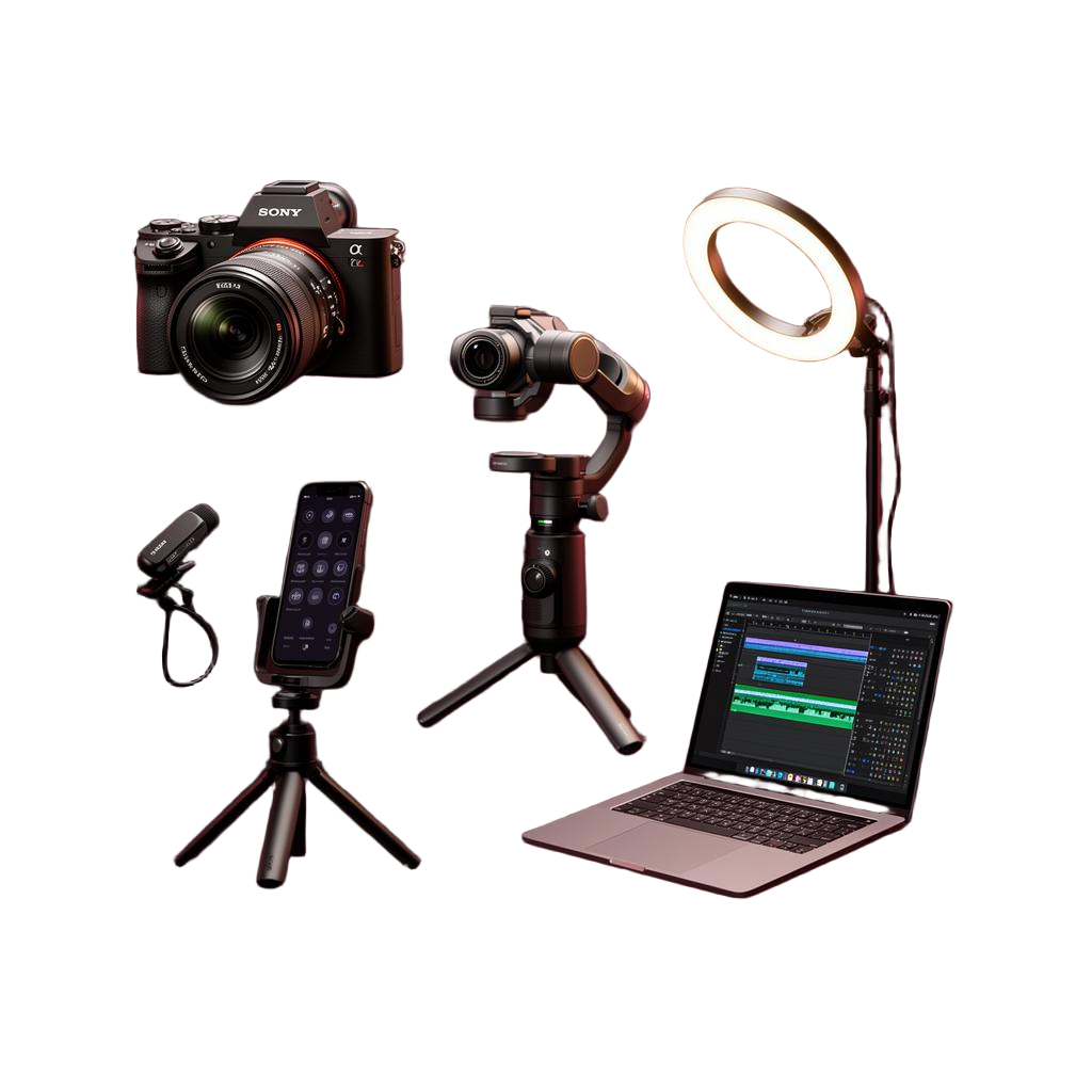 Professional gear for social media filming & editing